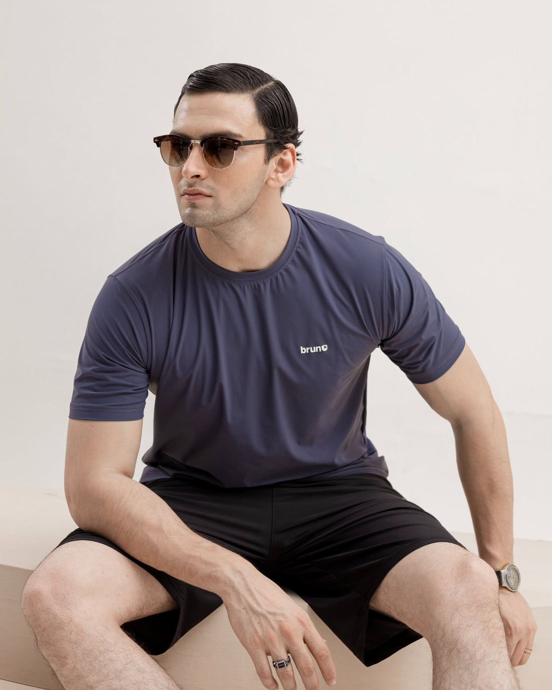 IMPORTED STRETCHFIT T-SHIRT NAVY BLUE