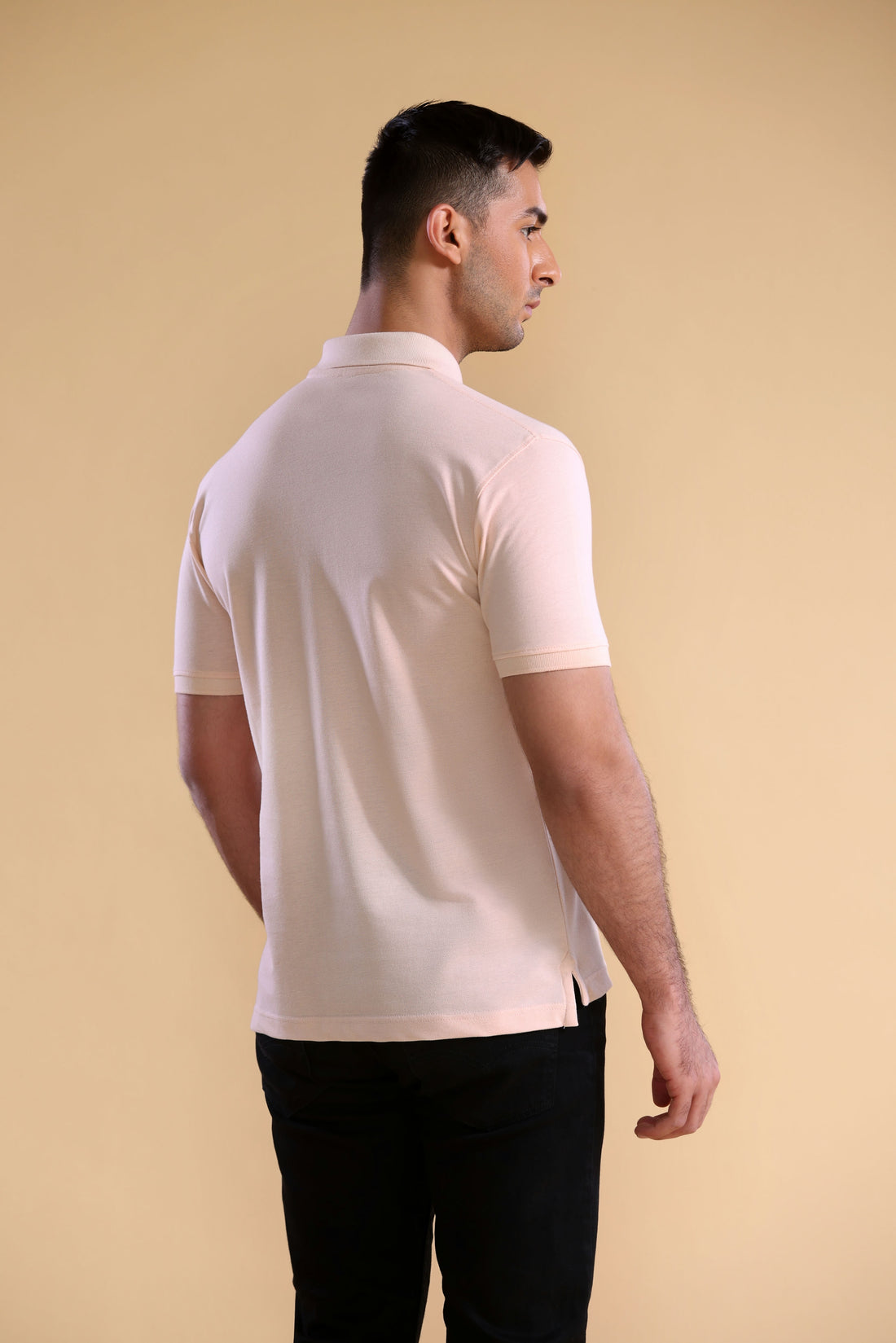 Classic Peach Pique Polo