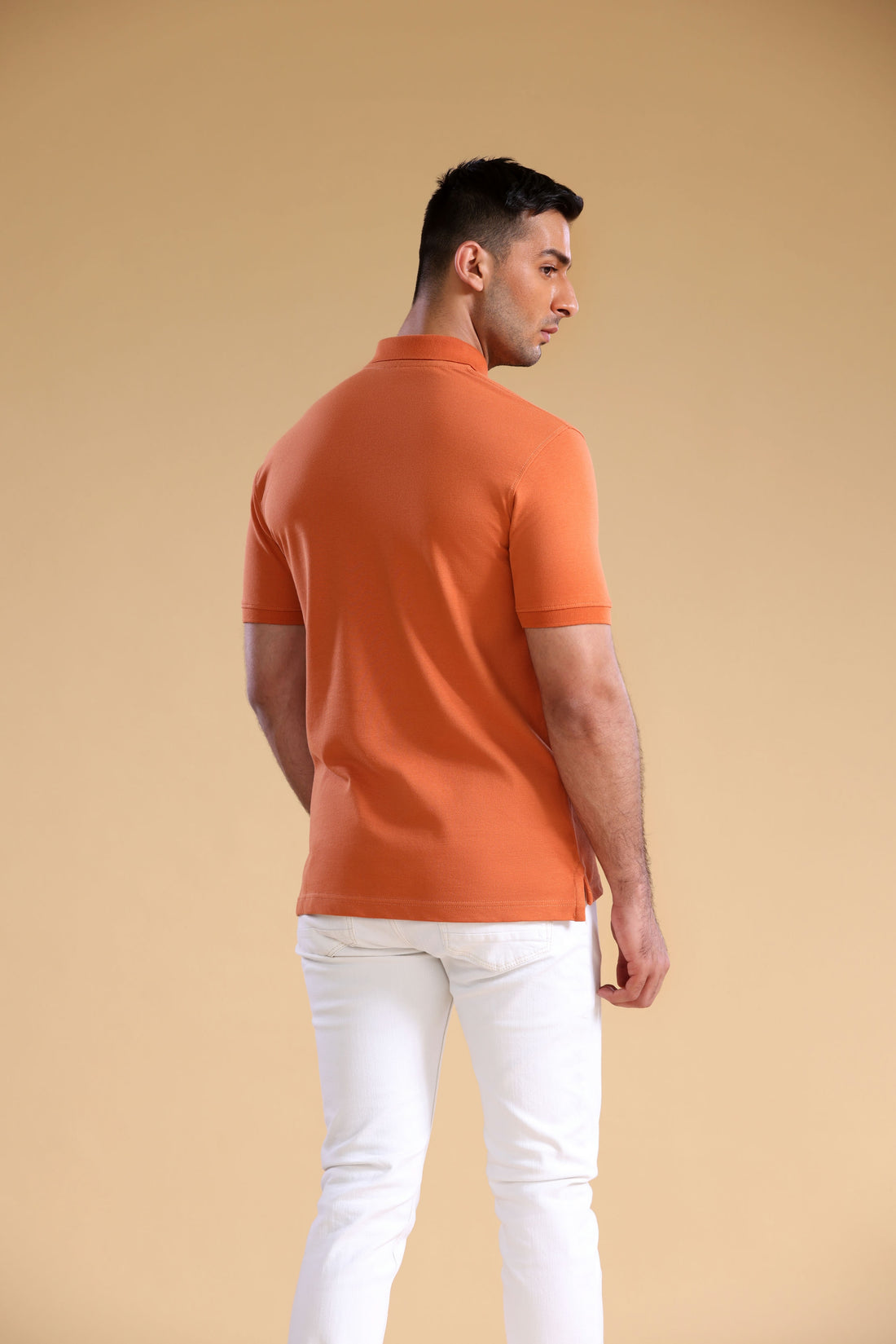 Dk. Orange Basic Polo