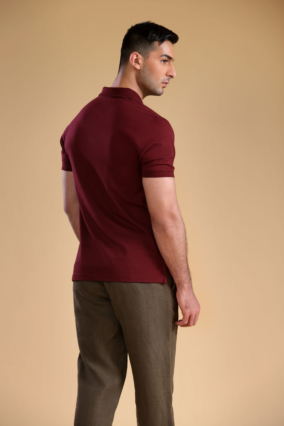 Luxury Touch Burgundy Polo