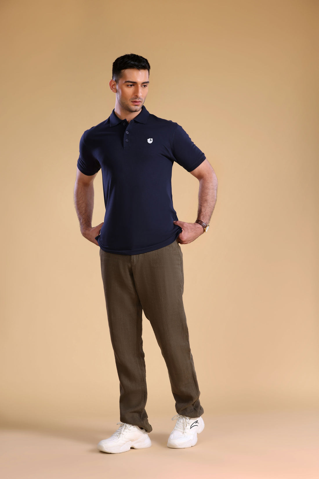 Exclusive Navy Pique Polo