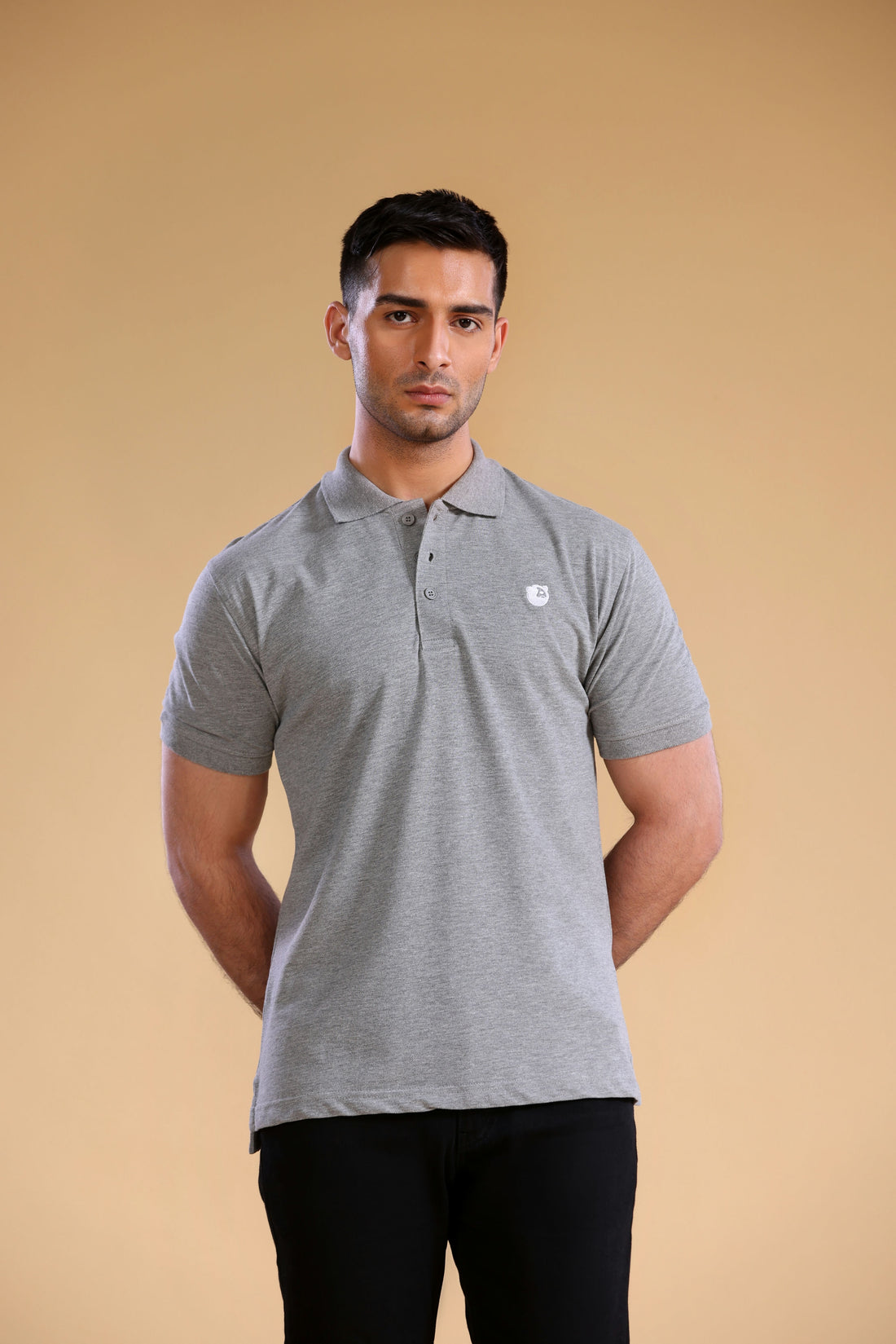 Vintage Grey Pique Polo