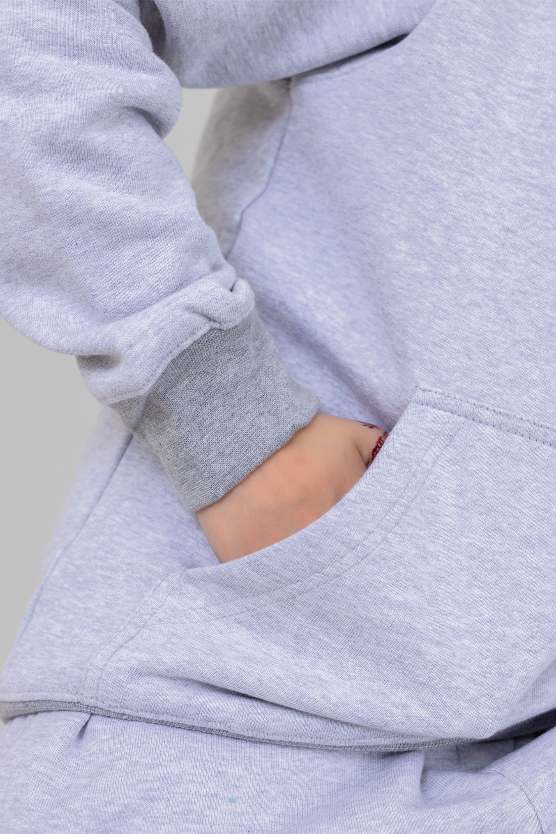 Grey Cotton Fleece Tracksuit - F