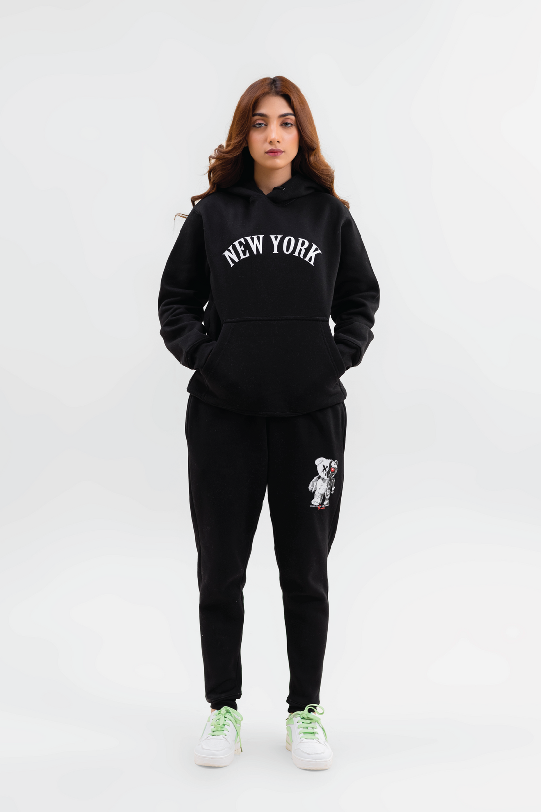 New York Futuristic Cotton Fleece Tracksuit