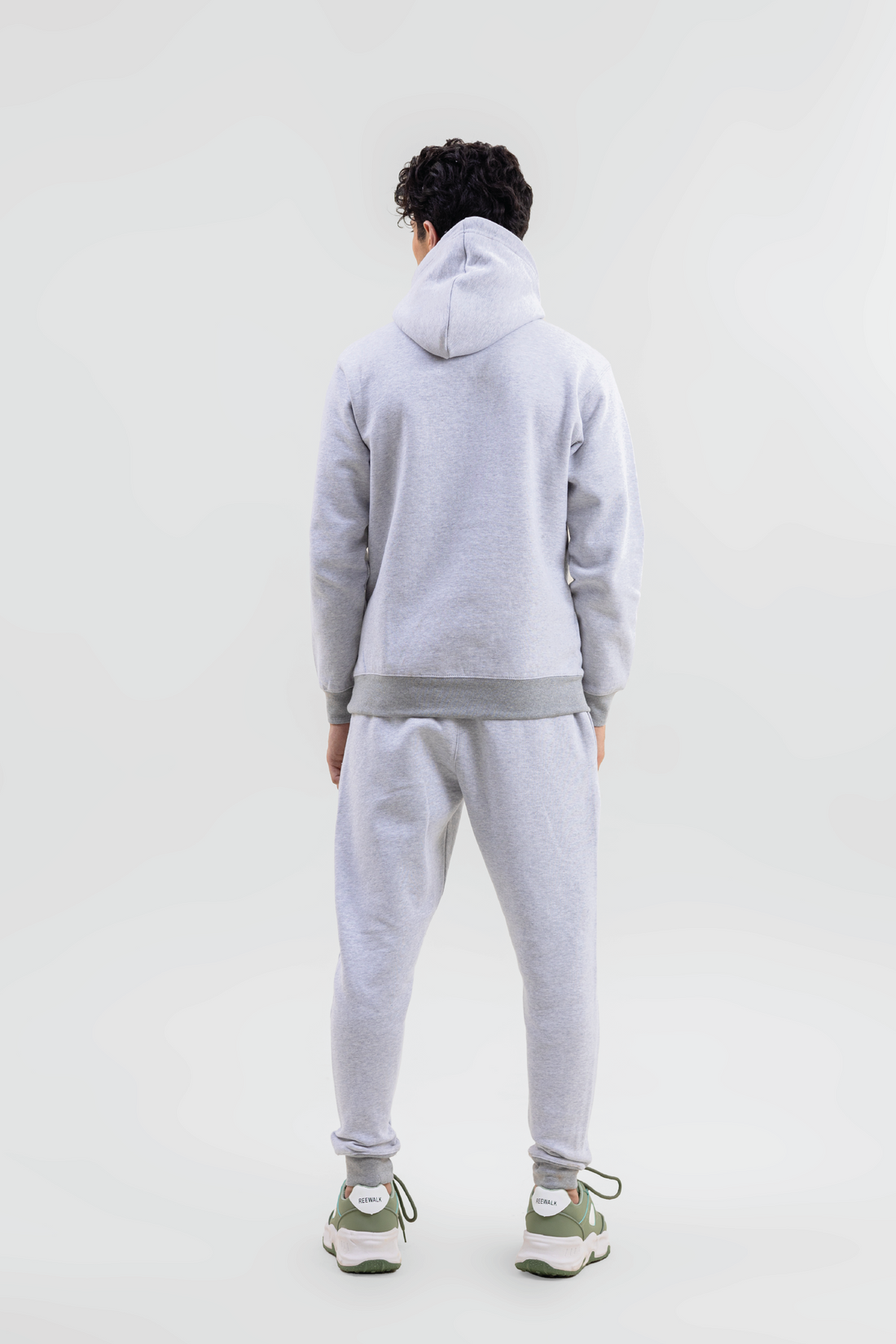 Grey Cotton Fleece Tracksuit