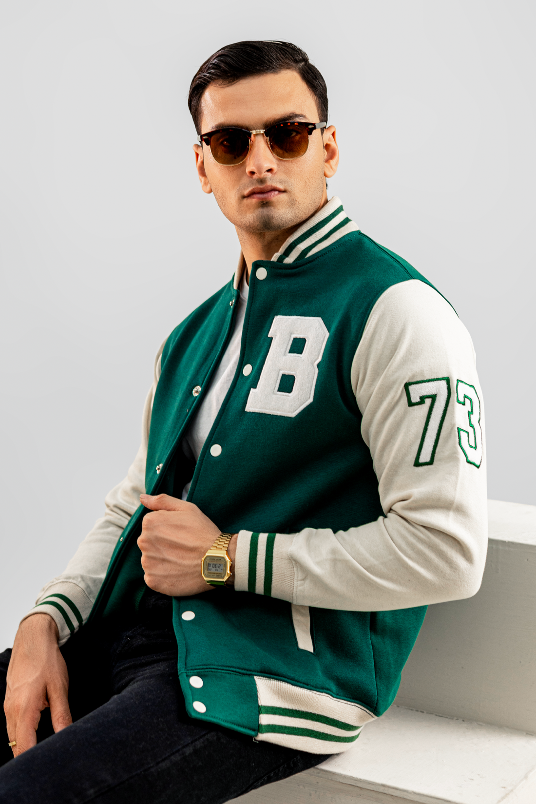 Exclusive Green Varsity Jacket