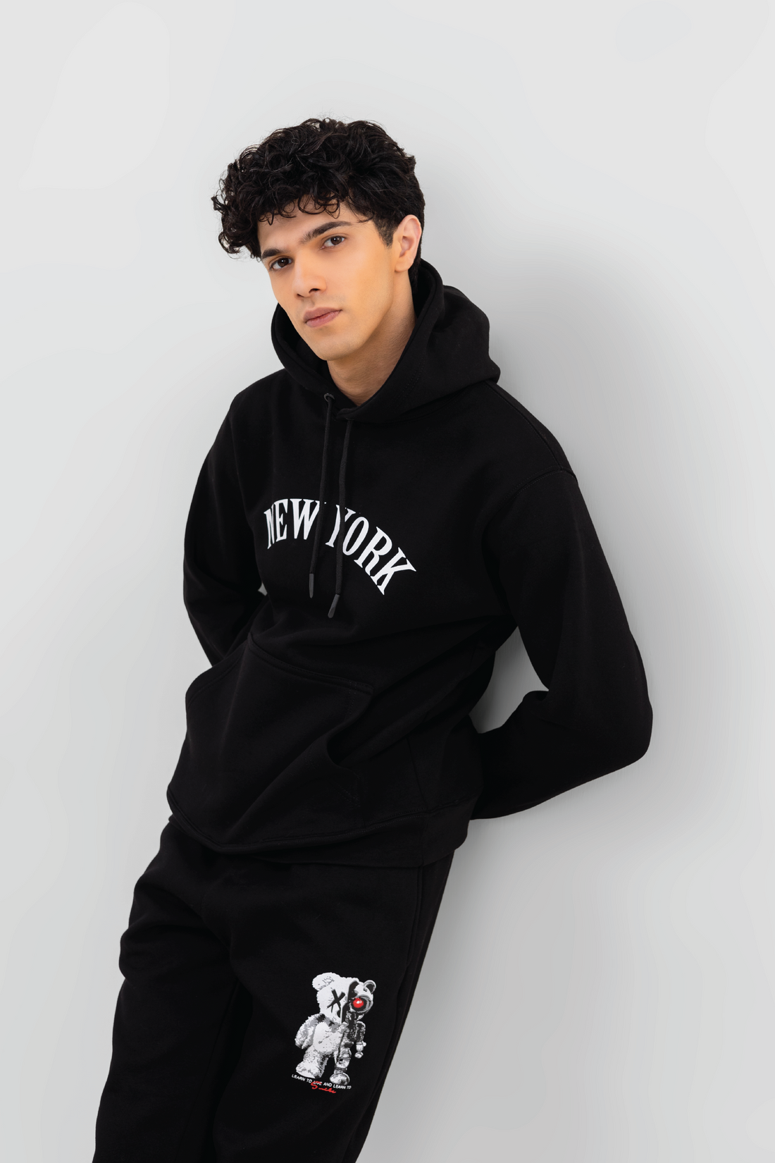 New York Futuristic Cotton Fleece Tracksuit