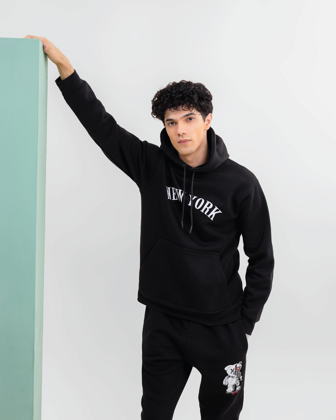 New York Futuristic Cotton Fleece Tracksuit