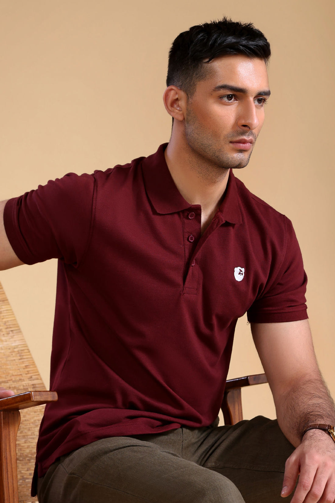 Luxury Touch Burgundy Polo